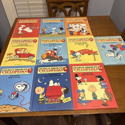 Charlie Brown's Cyclopedia Books Vol 1–8, 11,12 Funk & Wagnalls