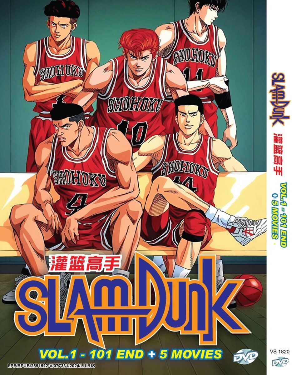 DVD ANIME SLAM DUNK Complete TV Series Vol.1-101 End + 5 MOVIE