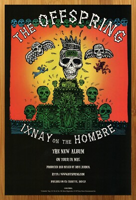 1997 The Offspring Ixnay on the Hombre Print Ad/Poster Album LP CD
