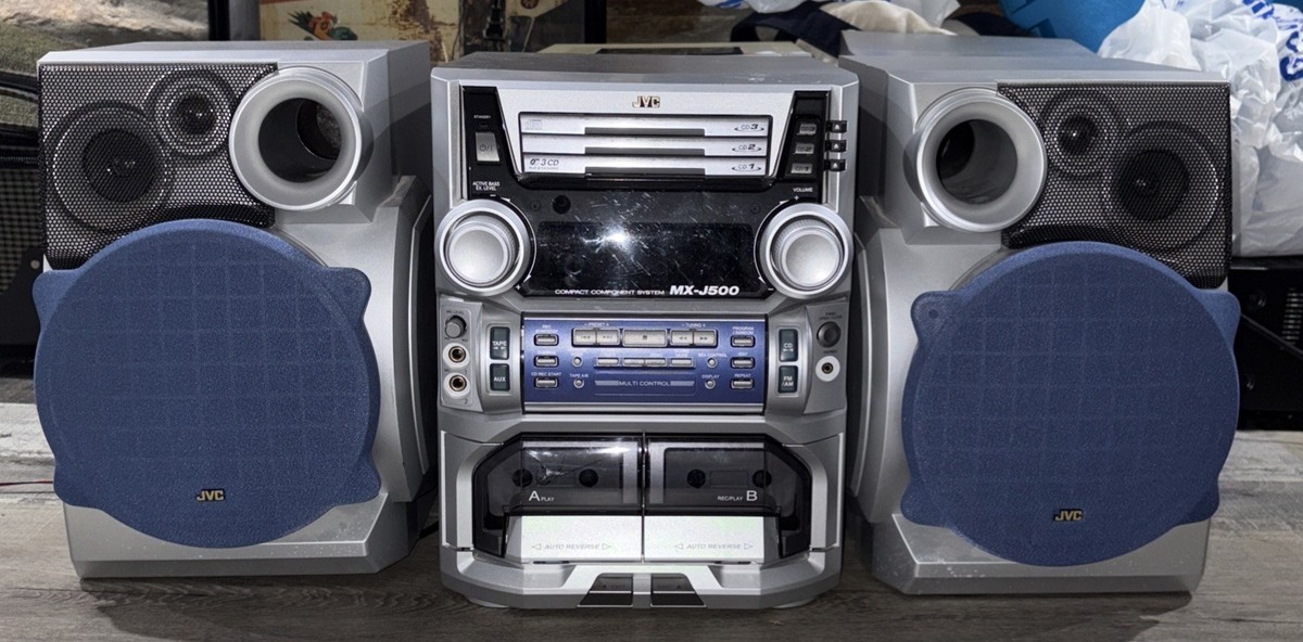 Vintage 90's Home Sterio System JVC MX-J500 with speakers