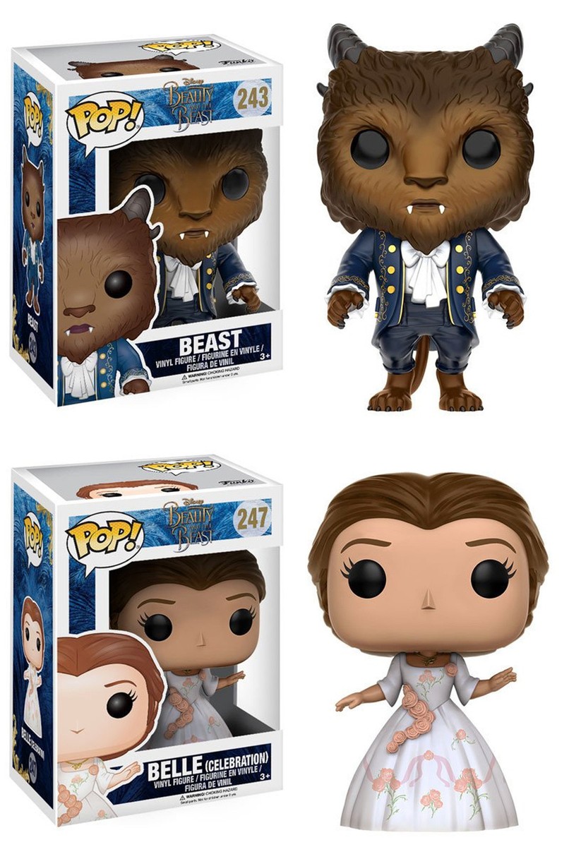 Funko POP! Disney ~ THE BEAST & BELLE (CELEBRATION) FIGURE SET