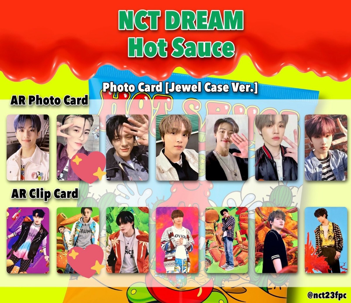 NCT DREAM Hot Sauce Official JEWEL CASE VER. AR PHOTO CARD AR CLIP