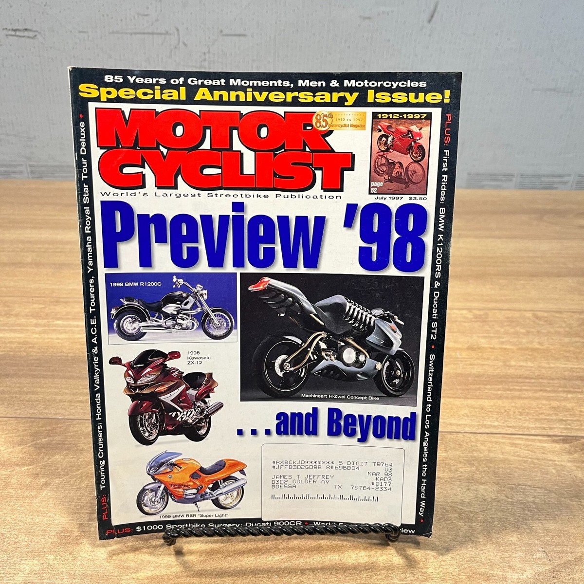 MOTORCYCLIST MAGAZINE / JULY 1997 / KAWASAKI ZX-12 | eBay