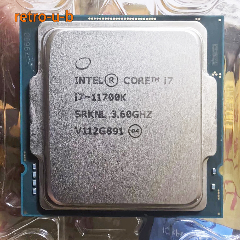 Intel Core i7-11700K LGA 1200 CPU Processor 8-Core 3.6 GHz 125W