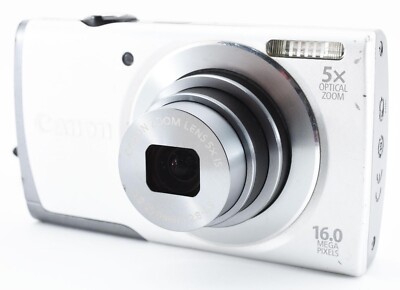 Canon PowerShot A3500 IS 5x Zoom Lens Digital Camera Silver Tested