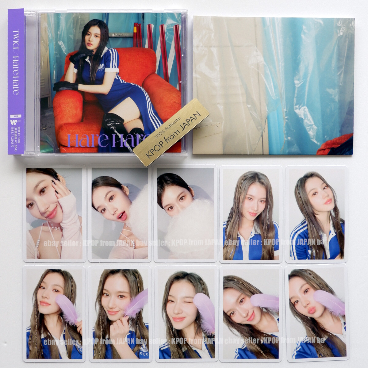 SANA TWICE Hare Hare ONCE JAPAN ver. Official Photocard Japan fan