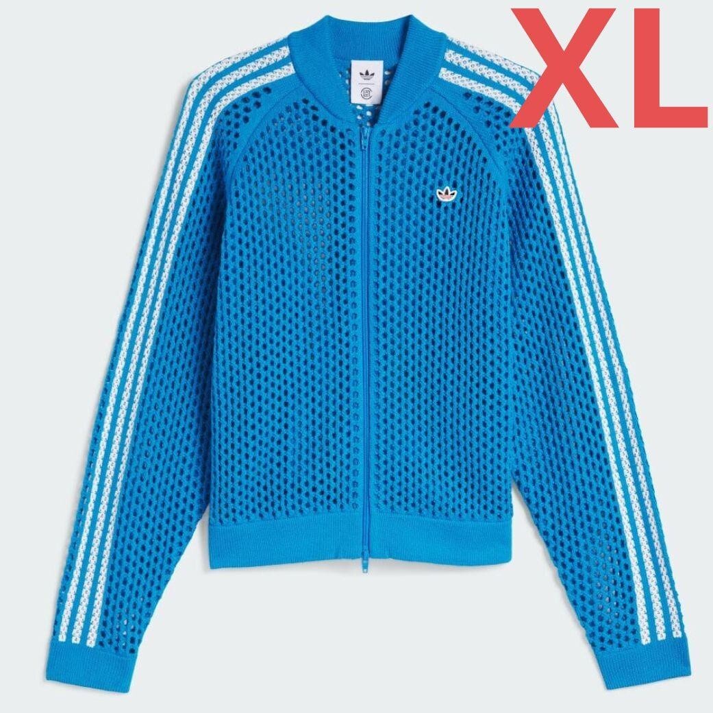 adidas x CLOT Crochet Track Top Bright Blue IF4268 Japan XL Size