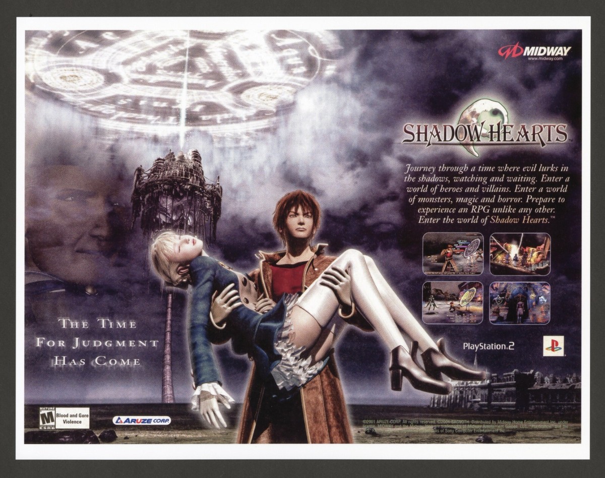 Shadow Hearts 1 Playstation 2 PS2 Game Promo Ad Wall Art Print