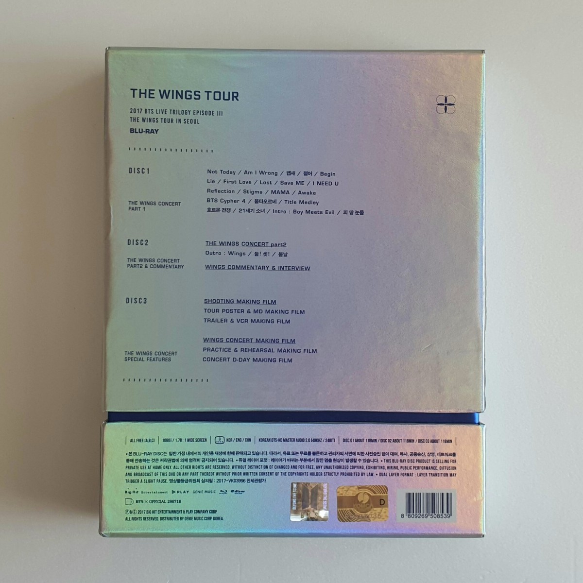 BTS 2017 Live Trilogy EPISODE III The Wings Tour In Seoul Blu-ray