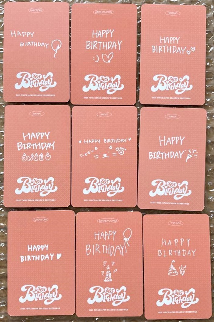 TWICE Season's Greetings 2025 BIRTHDAY365 FC ONCE JAPAN Official