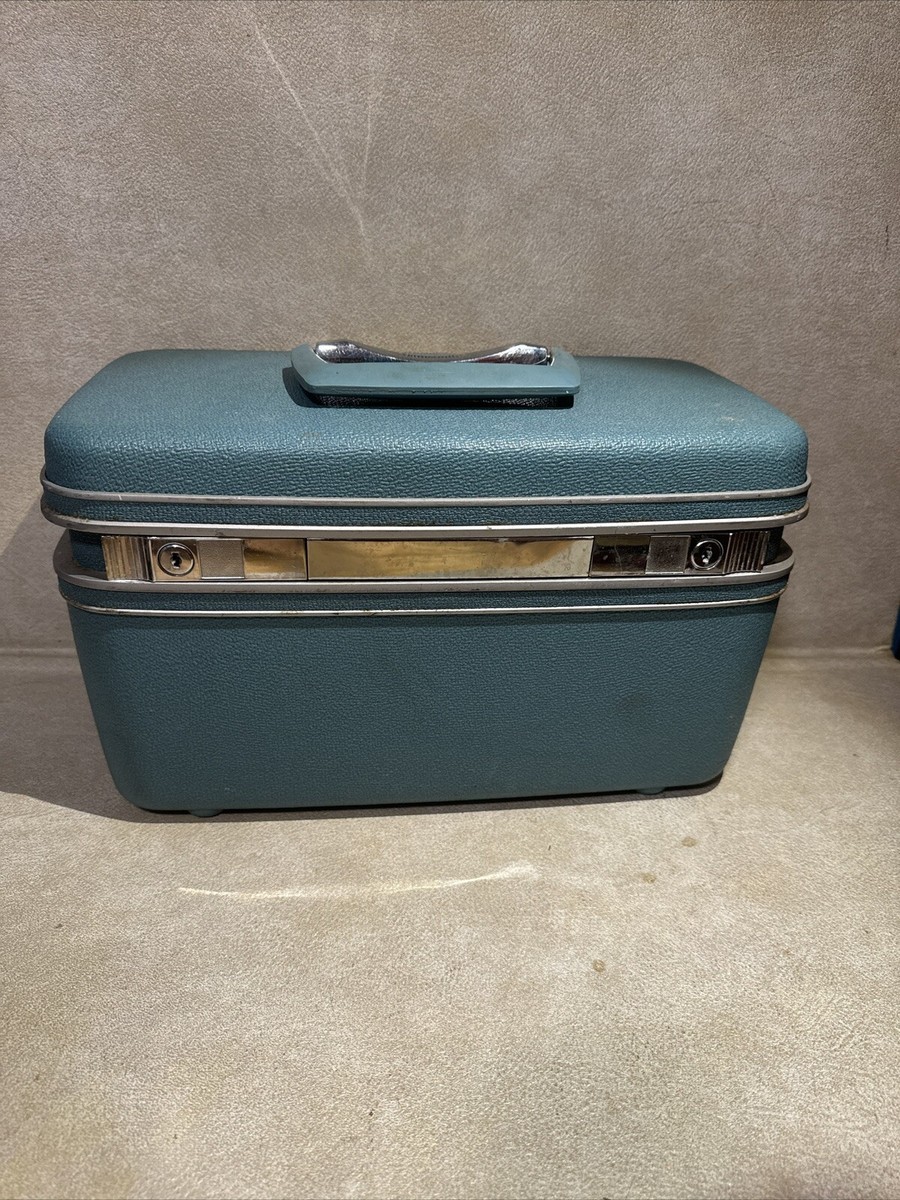 Vintage Retro Samsonite Silhouette Train Makeup case Luggage Trays