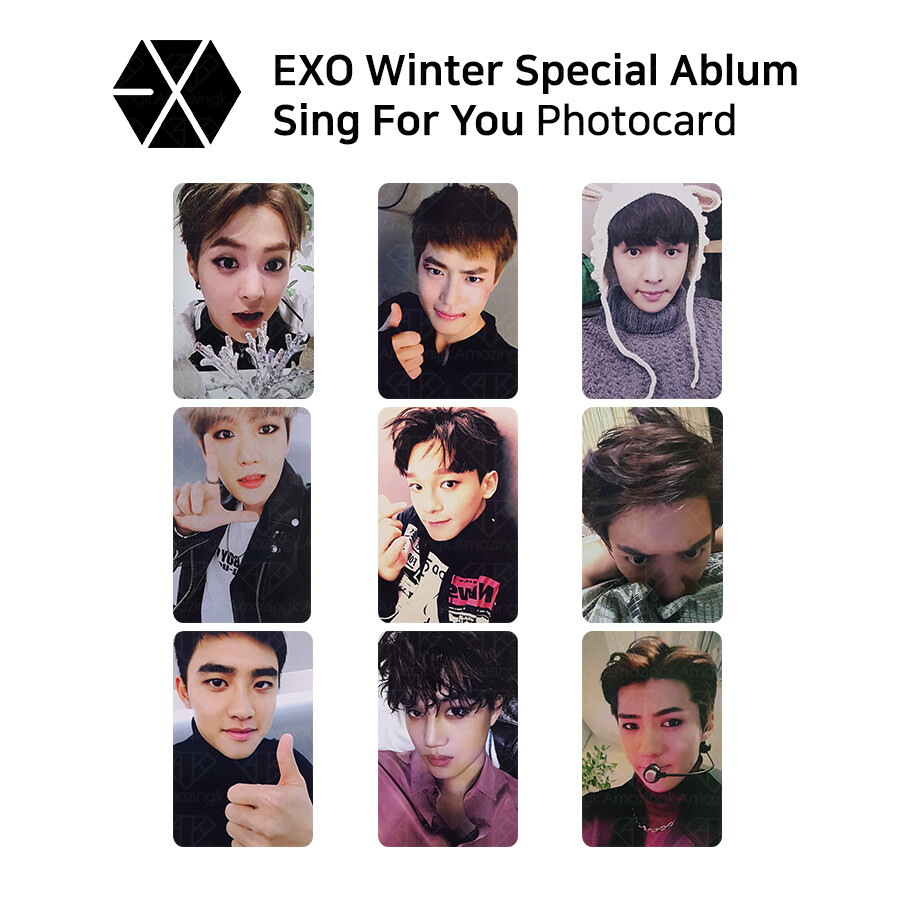 EXO Winter Special Album Sing For You Official Photocard KPOP K