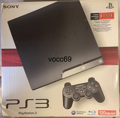 Sony PlayStation 3 - Slim 120GB Black Console 711719801702| eBay