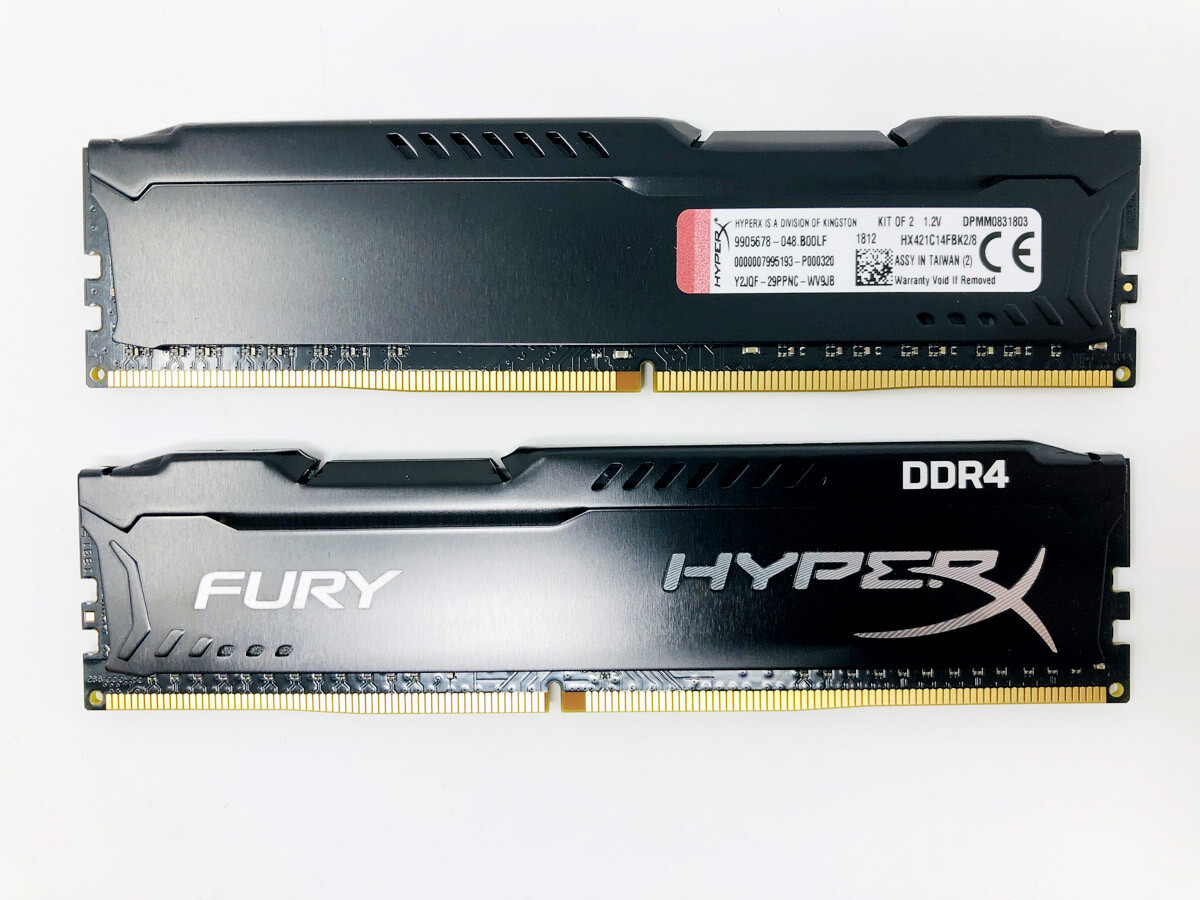 Kingston Hyper-X Fury 8GB (2x4GB) DDR4 2400 Memory Kit RAM | Fast