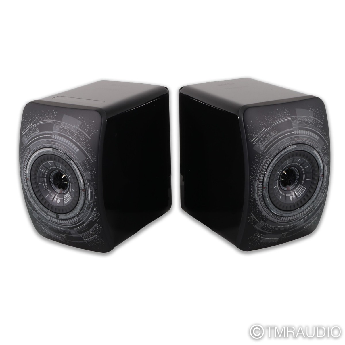 KEF LS50 Wireless Active Bookshelf Speakers; Nocturne Edition Pair
