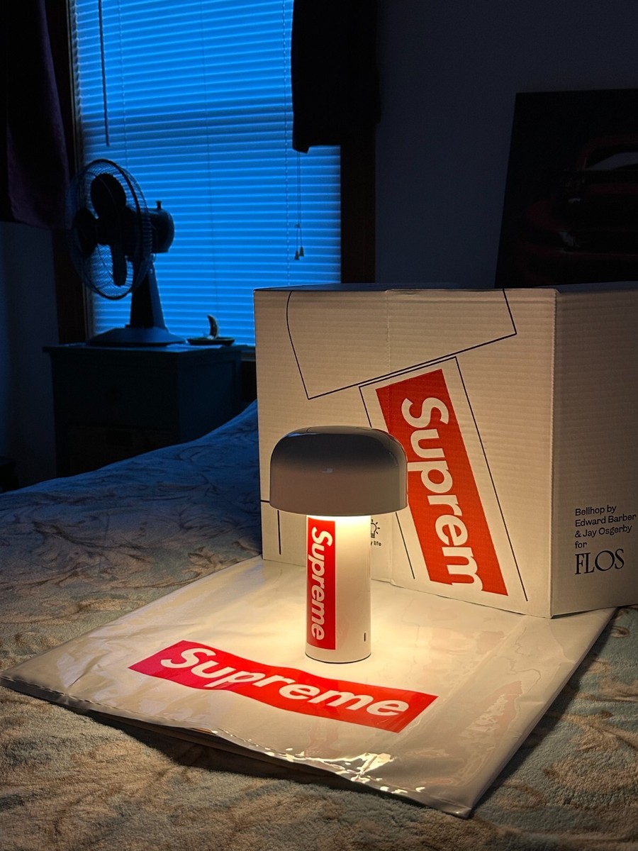 SUPREME FLOS BELLHOP LAMP (WHITE) SS21 BEADED CURTAIN GLASS WORLD