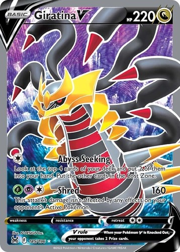 2022 Pokémon SWSH Full Art Giratina V #185 Lost Origin PSA 9 | eBay