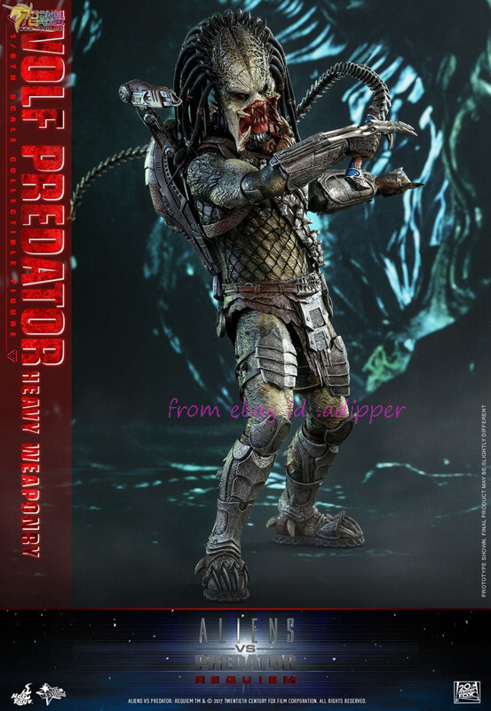 Perfect Hot Toys Mms443 1/6 Alien Wars Predator 2.0 Lone Wolf