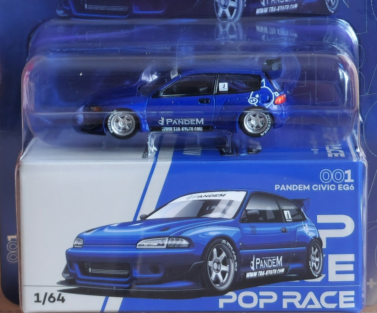 Pop Race 1:64 Pandem Honda Civic EG6 #001 | eBay