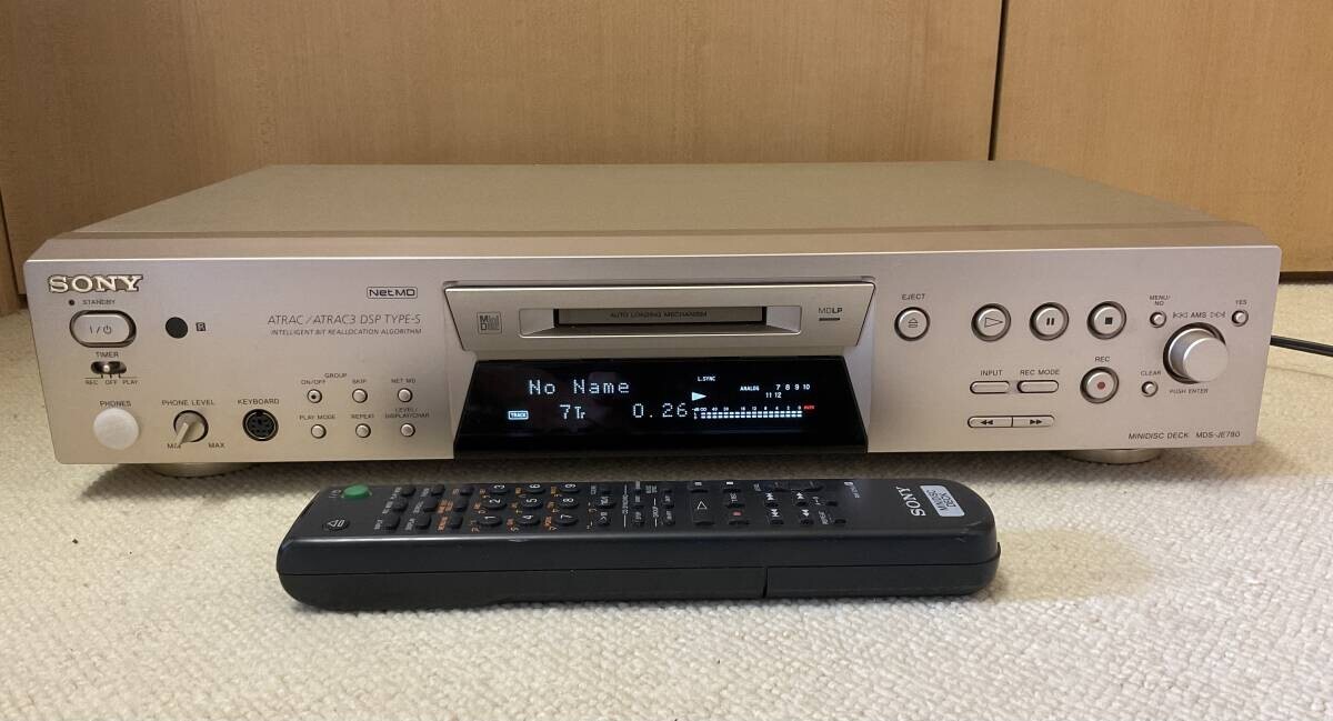 Sony MDS-JE780 MD MiniDisc Deck MDLP Net MD Operation Confirmed