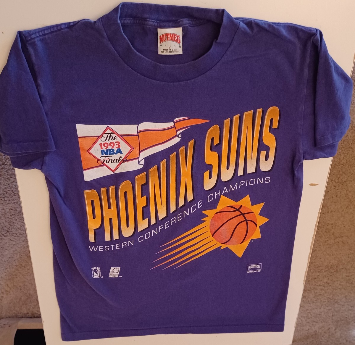Vintage Nutmeg Phoenix Suns 1993 NBA Finals Large Tee Shirt | eBay