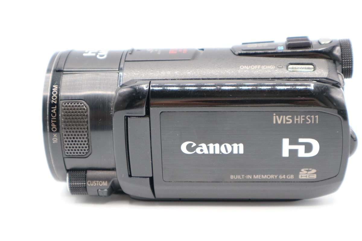Canon iVIS HF S11 ビデオカメラ バッテリー2個付【使用少ない】 Canon