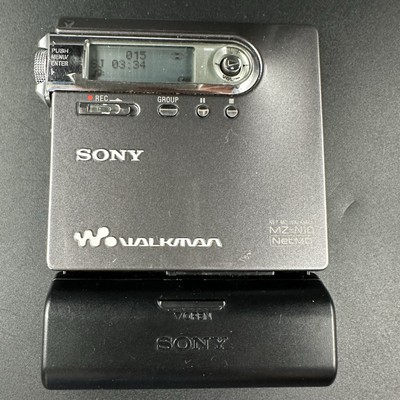 SONY MZ-N10 NET MD WALKMAN Gray Fully Tested Working | eBay