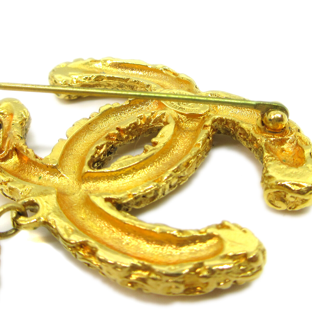 Chanel Fringe Brooch Pin Gold 93A 41048 | eBay