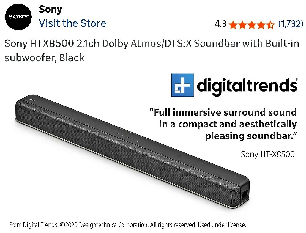 Sony Ht-x8500 Sound Bar 4k HDR Bluetooth for sale online | eBay