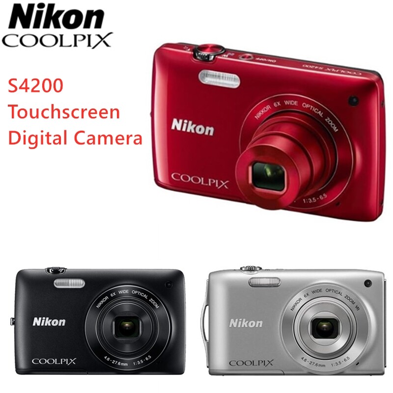 Nikon Coolpix S4200 16.0MP Touch Screen Digital Camera 6x Zoom