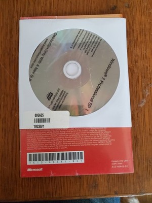 Microsoft Windows 7 Professional 64 Bit Operating System DVD CD