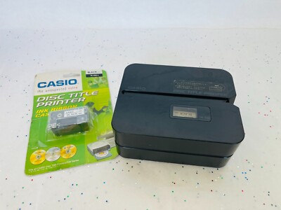 Casio Disc Title Printer CW-E60 W/ TR-18BK Ink Ribbon Cassette | eBay