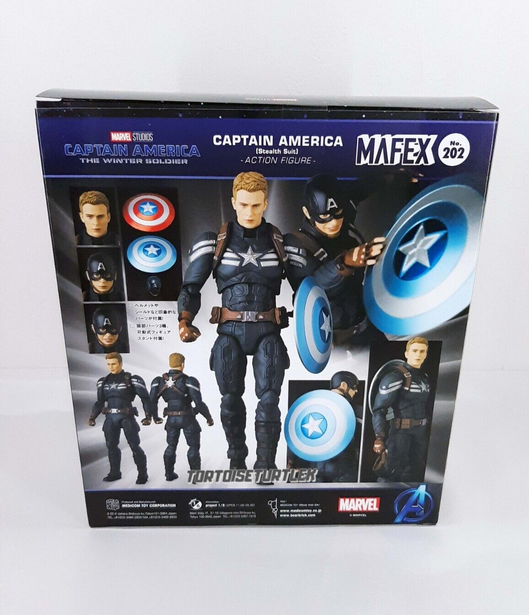 MAFEX 202 CAPTAIN AMERICA W.S. Stealth Suit Marvel Medicom 6.3in