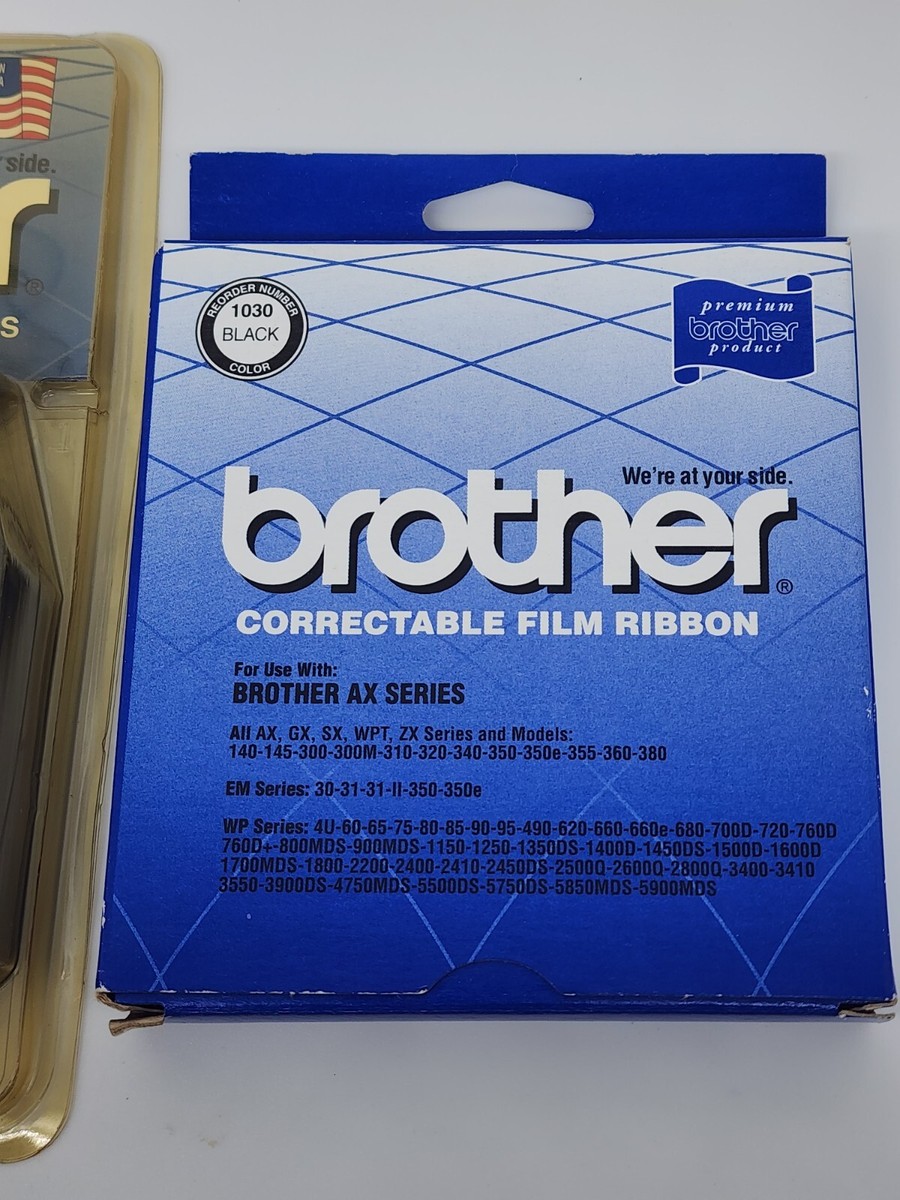 Brother Correctable Film Ribbon Black 1030/1020 - Lot of 3 Brother