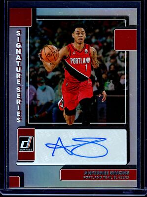ANFERNEE SIMONS ~ 2022-23 Donruss Signature Series Autograph AUTO