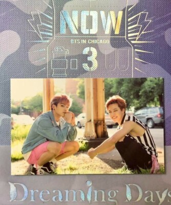 BTS Now 3 Chicago Dreaming Official Photo Card Jungkook Jimin