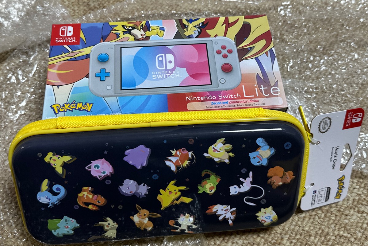 New Nintendo Switch Lite Zacian Zamazenta Pokemon Sword Shield +