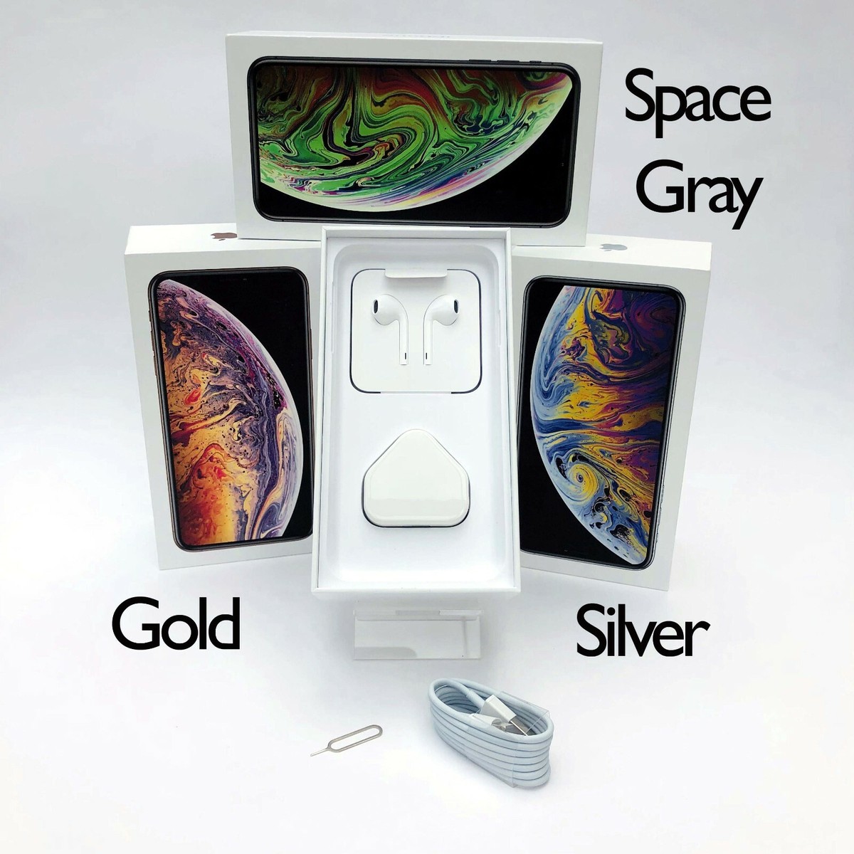 Original iPhone XS MAX box with or without BRAND NEW Accessories
