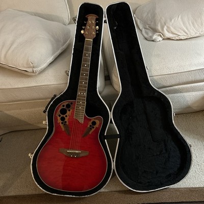 Ovation Celebrity OP30 Guitar ; Ruby Red ; Comes With Case | eBay