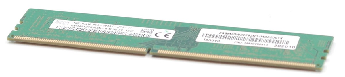 SK Hynix 4GB 1Rx16 PC4-2933Y-UC0-11 Non-ECC Unbuffered Memory