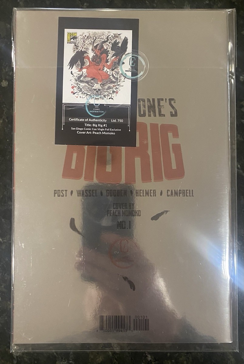 Post Malone BIG RIG #1 2025 SDCC Peach Momoko Foil Variant LIMITED