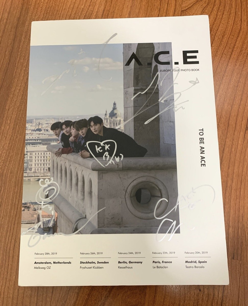 A.C.E ACE- Signed Europe tour Photobook (Rare) | eBay