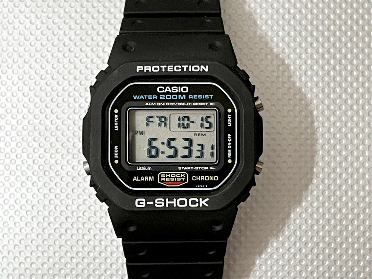 RARE 1990 Casio G-SHOCK DW-5600C-1V 901 as Worn by Keanu Reeves in