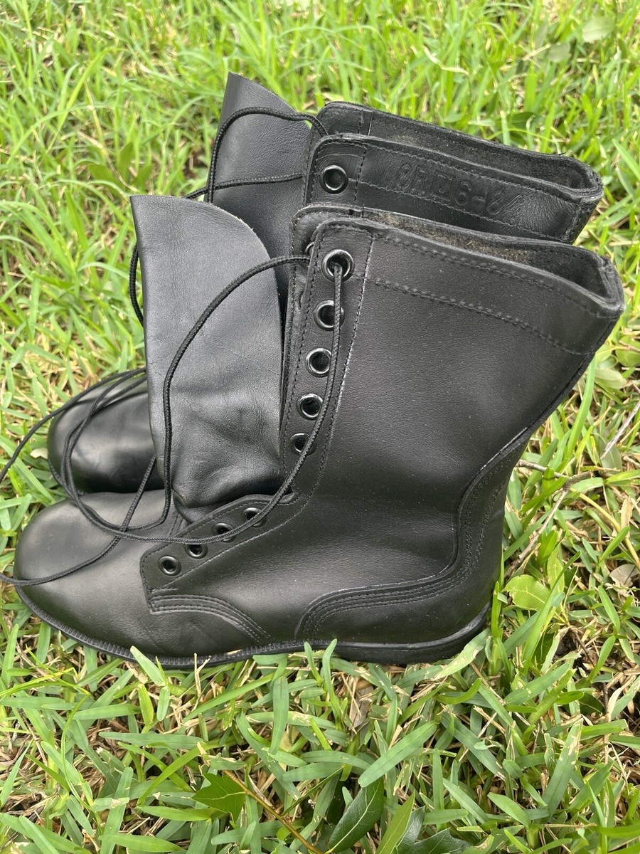 USGI Vintage All Leather Combat Boots Ro-Search Ripple Sole Size