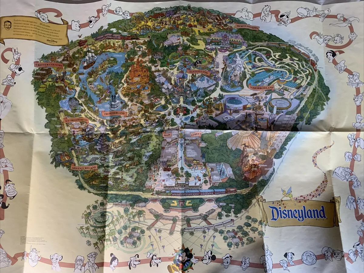 Disneyland 1999 Map Reproduction | eBay
