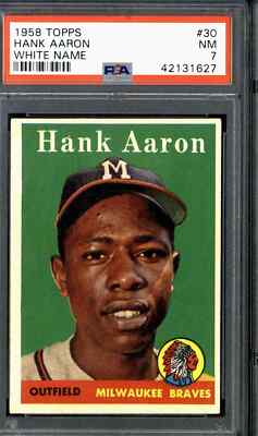 1958 Topps #30 Hank Aaron - PSA 7 | eBay