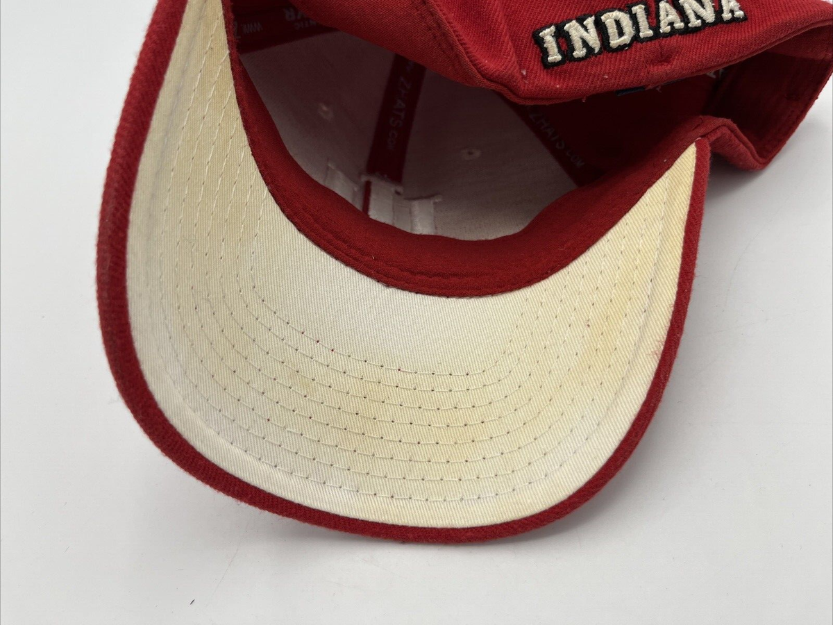 Indiana University NCAA Hat Cap Red Zephyr Z Fit Size M/L | eBay