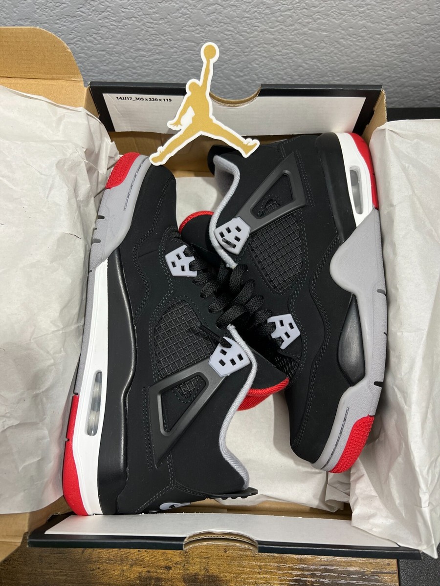 Air Jordan 4 Retro OG GS Bred 2019 Black Cement 2019 Size 7 / 8.5