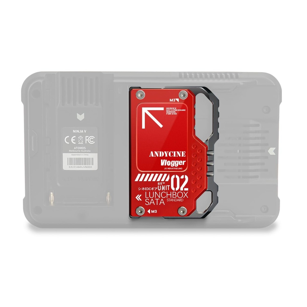 Lunchbox II SATA SSD Case, Compatibel with Atomos Ninja V, V+