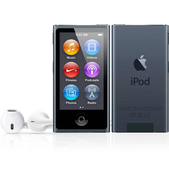 Apple iPod nano 7th Generation Space Gray (16 GB) MP3 Player